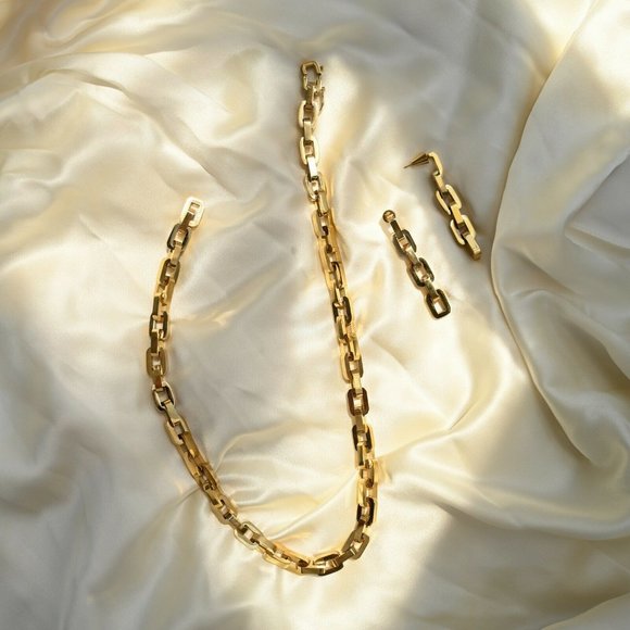 Eddie Borgo Supra Necklace Earrings Set $550 - Picture 1 of 3